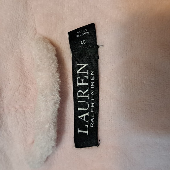 LAUREN RALPH LAUREN Soft Pink Short Bathrobe Size small - Picture 3 of 3